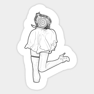 Black & white Elegant Art 10 Sticker